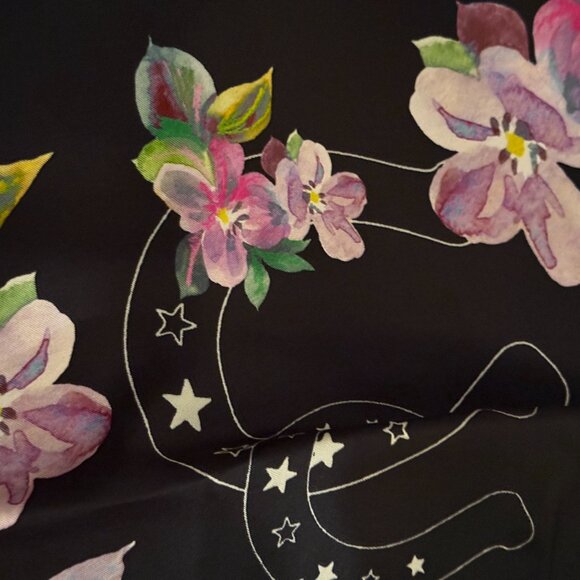 NWT Johnny Was/Jade Black Floral Maxi Dress Size L PRISTINE - Picture 8 of 9